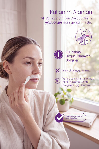 Vi-vet Yüz İçin Tüy Dökücü Krem 30 ml