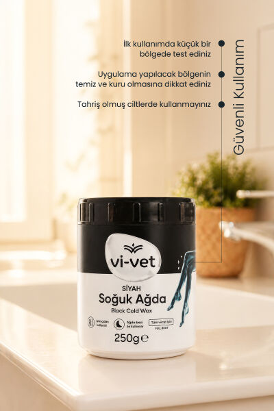 Vi-vet Siyah Soğuk Ağda 250 gr