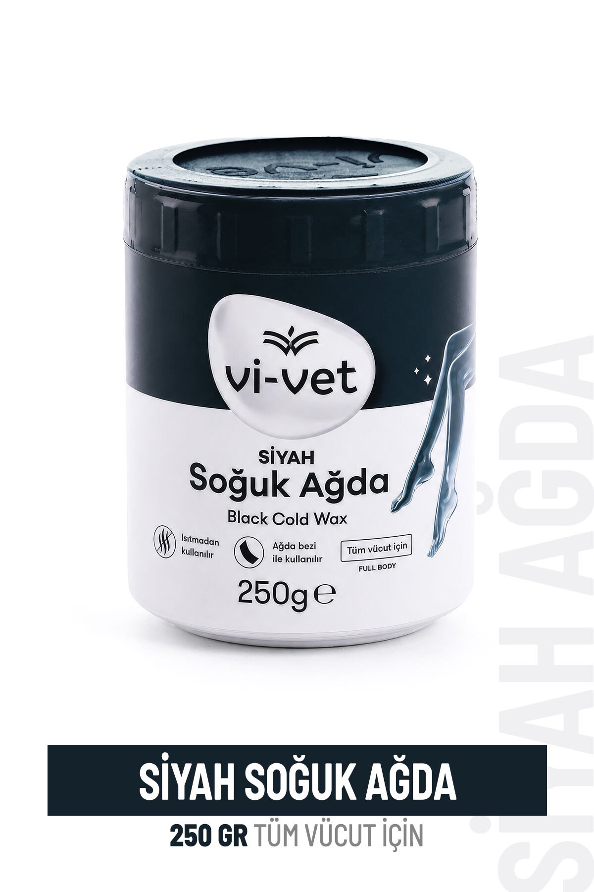 Vi-vet Siyah Soğuk Ağda 250 gr