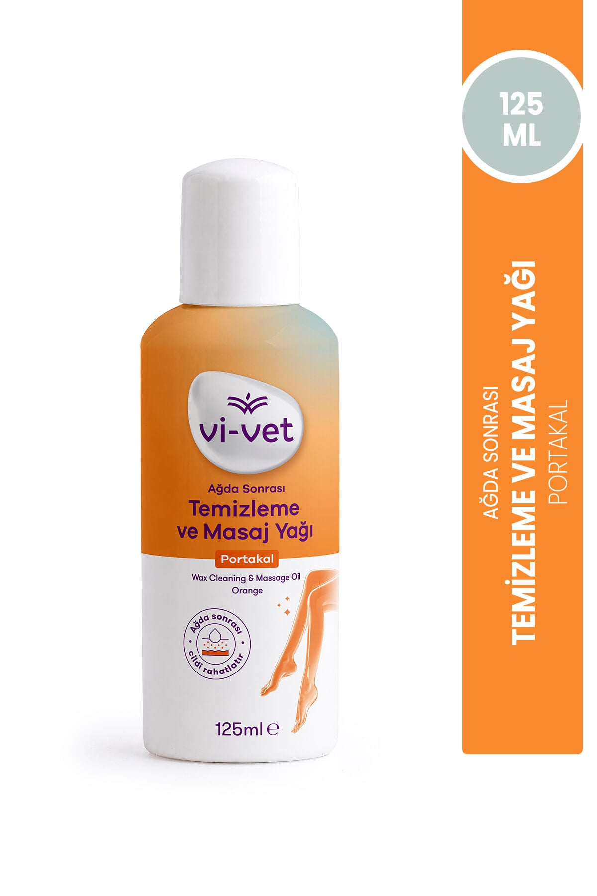 Vi-vet Sir Ağda Temizleme ve Masaj Yağı 125 ml Portakal
