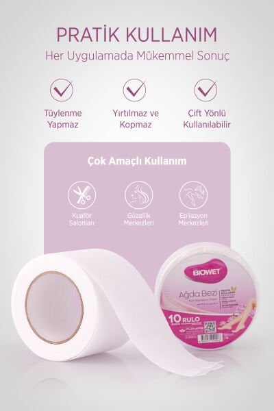 Biowet Ağda Bezi Rulo 10 Metre