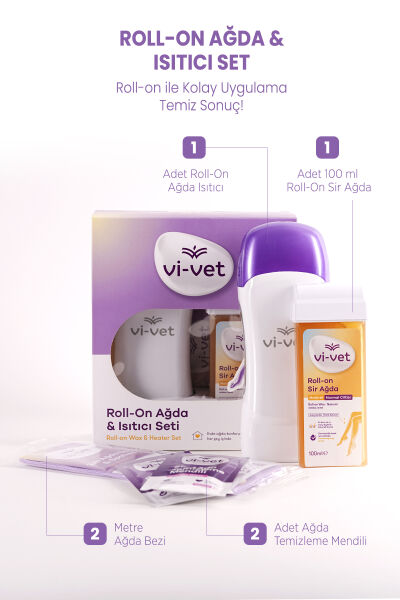 Vi-vet Roll-On Ağda & Isıtıcı Set