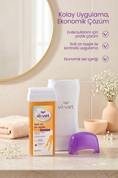 Vi-vet Roll-On Ağda & Isıtıcı Set