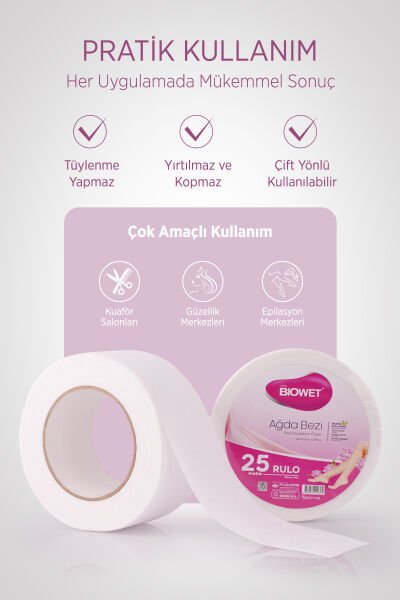 Biowet Ağda Bezi Rulo 25 Metre