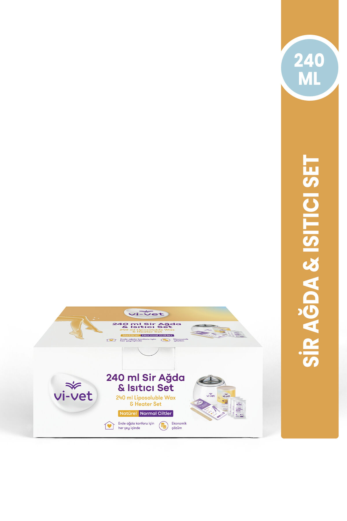 Vi-vet 240 ml Sir Ağda & Isıtıcı Set