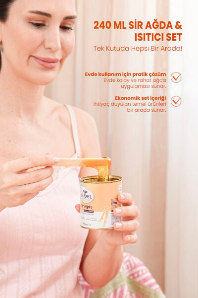 Vi-vet 240 ml Sir Ağda & Isıtıcı Set