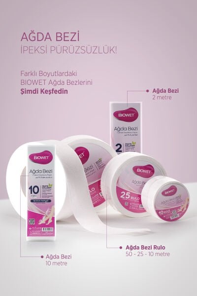 Biowet Ağda Bezi Dilimli 2 Metre