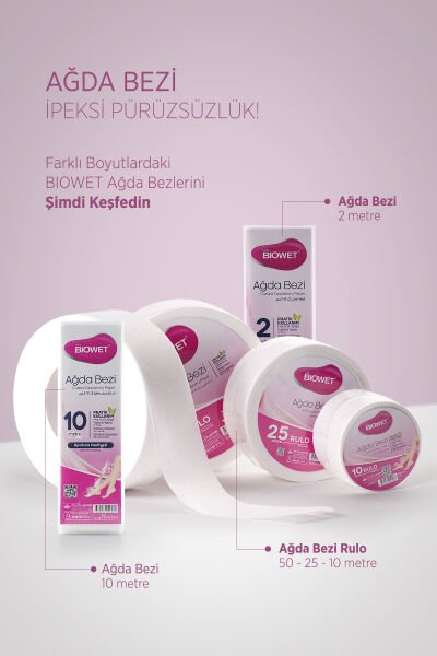 Biowet Ağda Bezi Rulo 50 Metre