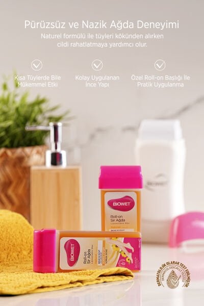 Biowet Roll-On Sir Ağda Normal Ciltler İçin Naturel 100 ml