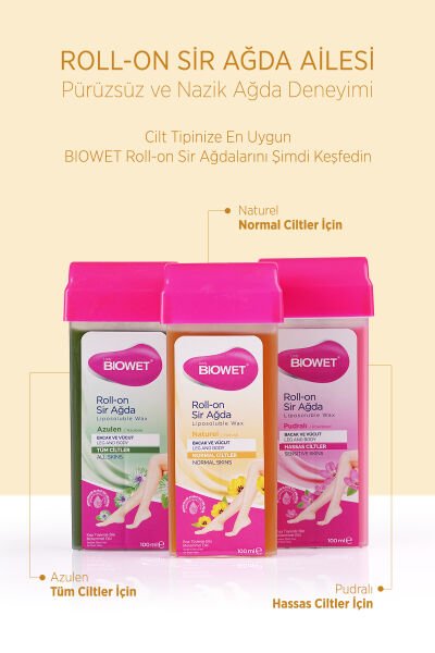 Biowet Roll-On Sir Ağda Normal Ciltler İçin Naturel 100 ml