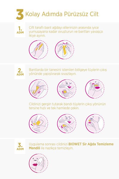 Biowet Sir Ağda Bant Seti Naturel 41'li