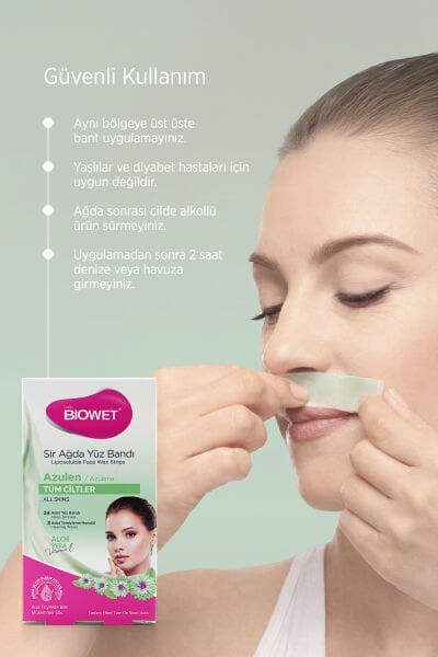 Biowet Azulen Sir Ağda Yüz Bandı 27'li