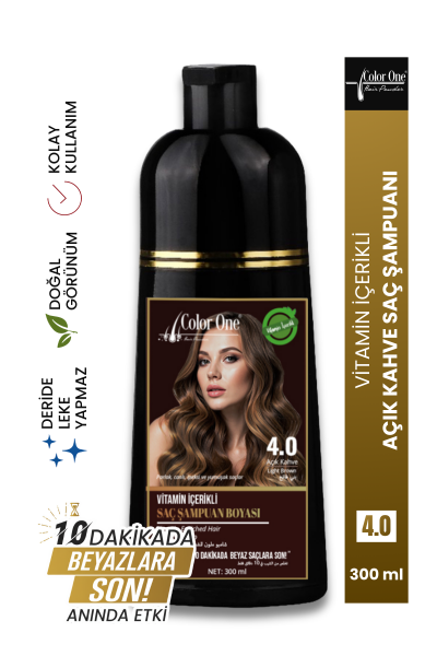 Color One Şampuan 300 ml Açık Kahve 4.0