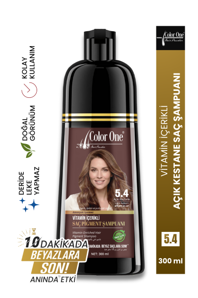 Color One Şampuan 300 ml Açık Kestane 5.4