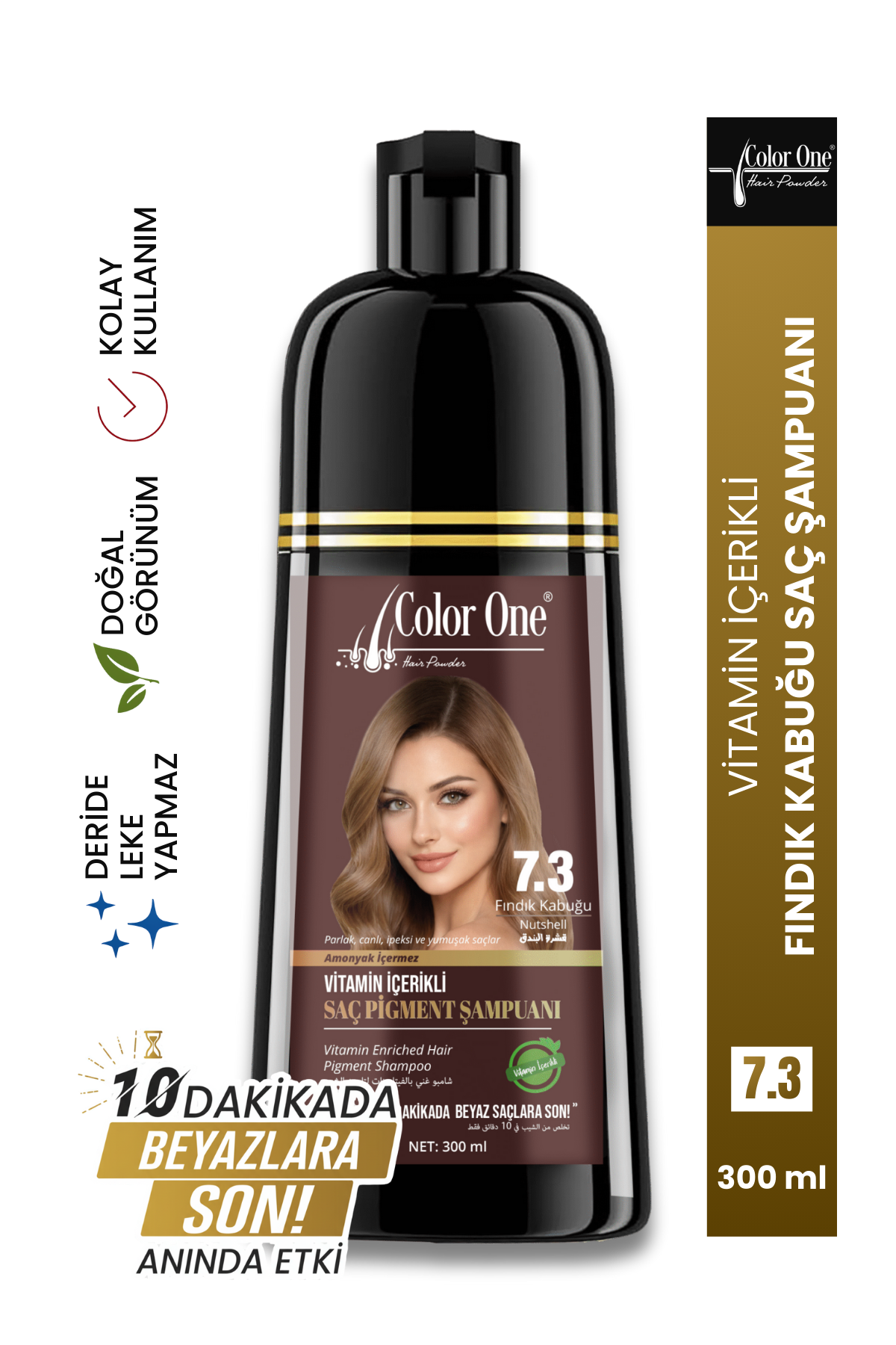 Color One Şampuan 300 ml Fındık Kabuğu 7.3