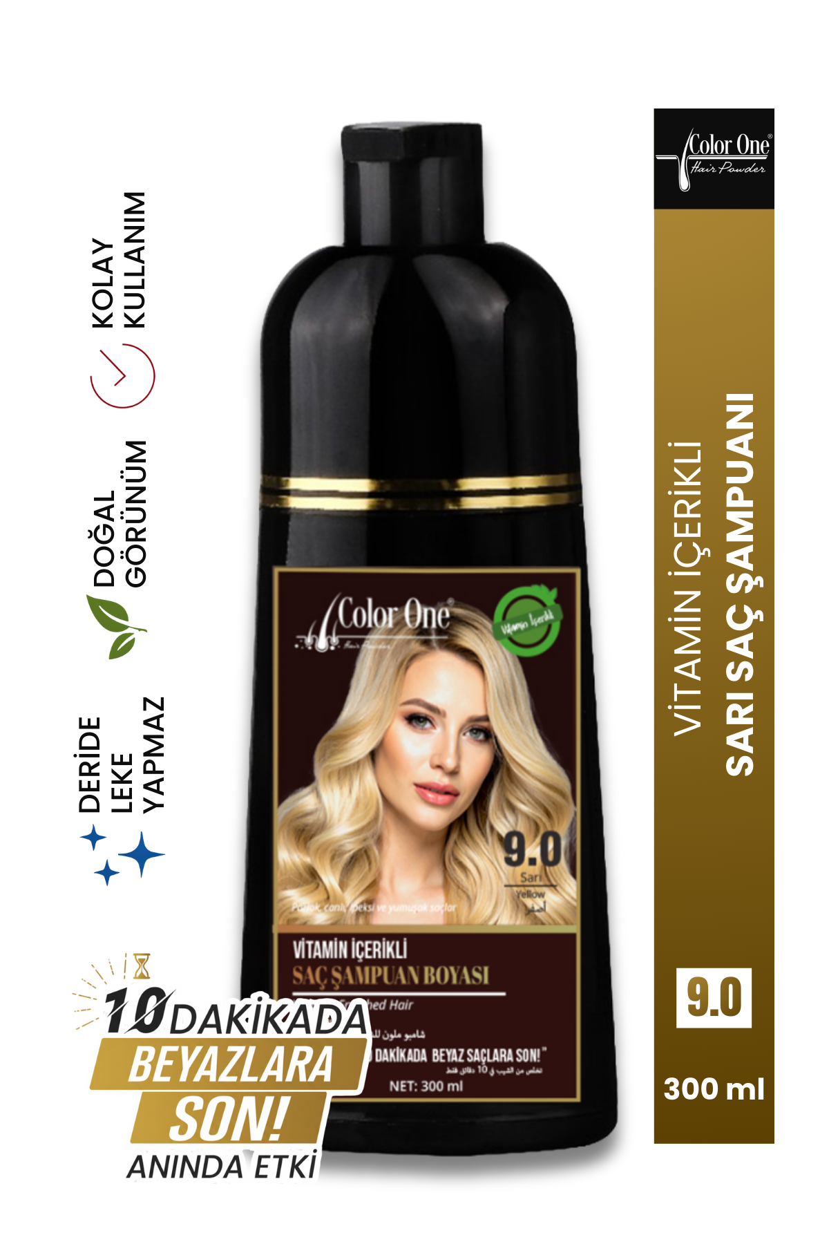Color One Şampuan 300 ml Sarı 9