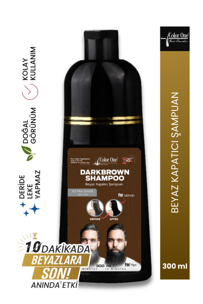Color One Erkek Şampuan 300 ml Koyu Kahve 3