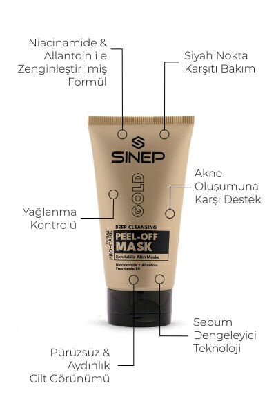 Sinep Soyulabilir Gold Maske 150 ml