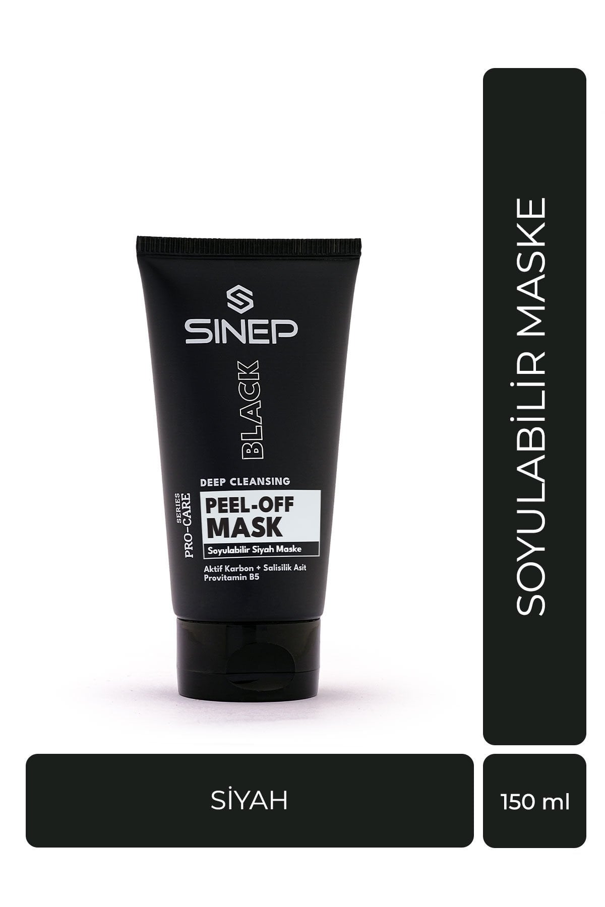 Sinep Soyulabilir Siyah Maske 150 ml