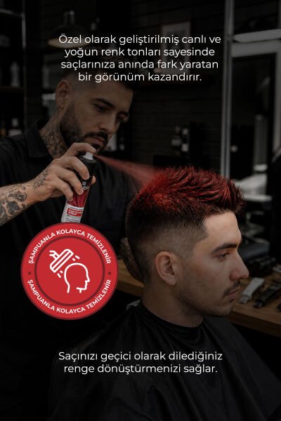 Sinep Renkli Saç Spreyi Kırmızı 150 ml