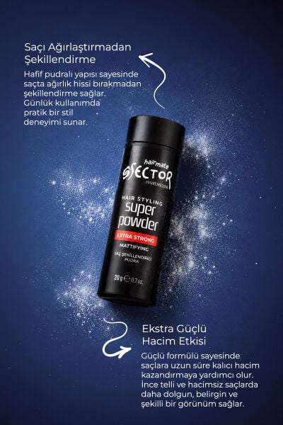 Sector Ekstra Güçlü Tutuş Toz Wax 20 g