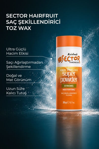 Sector Güçlü Tutuş Toz Wax 20 g