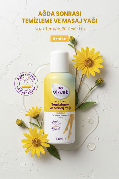 Vi-vet Sir Ağda Temizleme ve Masaj Yağı 125 ml Arnika
