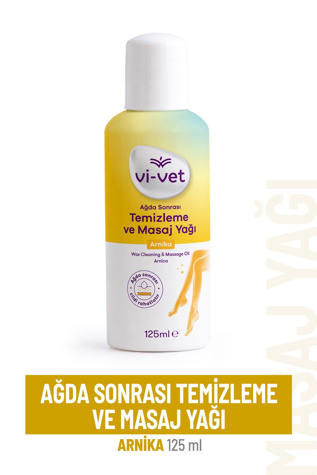 Vivet Sir Ağda Temizleme ve Masaj Yağı 125 ml Arnika