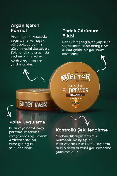 Sector Super Wax Shiny Look Argan 150 ml
