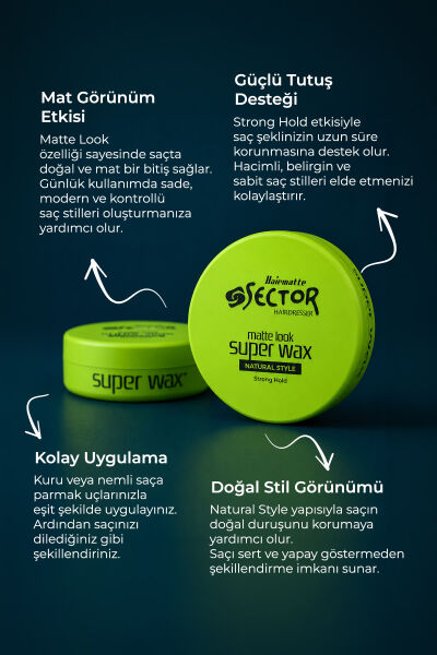 Sector Super Wax Matte 150 ml