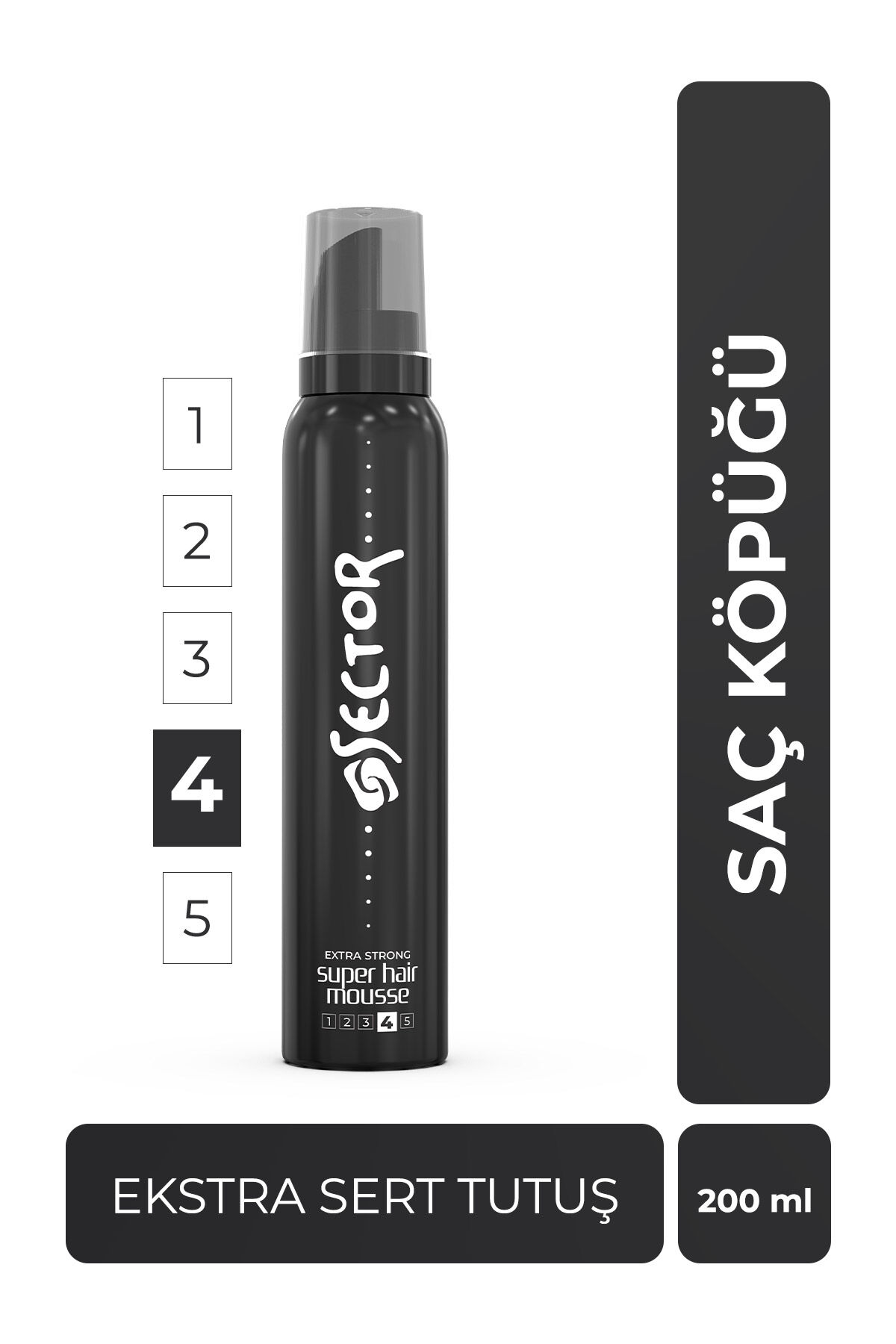 Sector Ekstra Sert Saç Köpüğü 200 ml