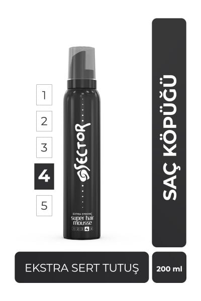 Sector Ekstra Sert Saç Köpüğü 200 ml