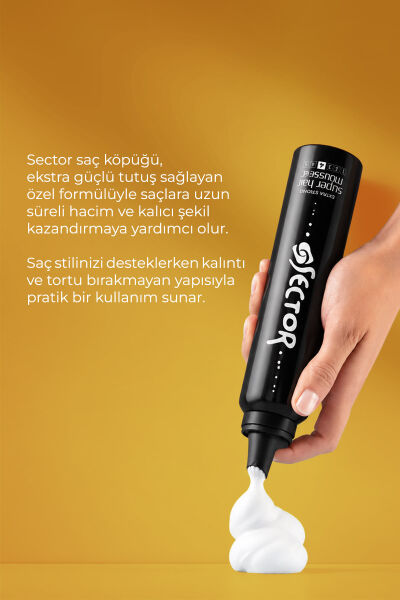 Sector Ekstra Sert Saç Köpüğü 200 ml