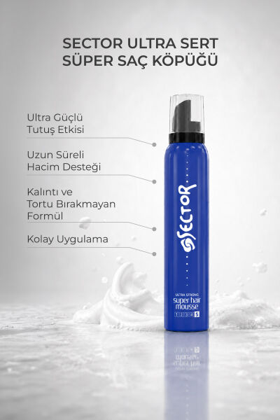 Sector Ultra Sert Saç Köpüğü 200 ml