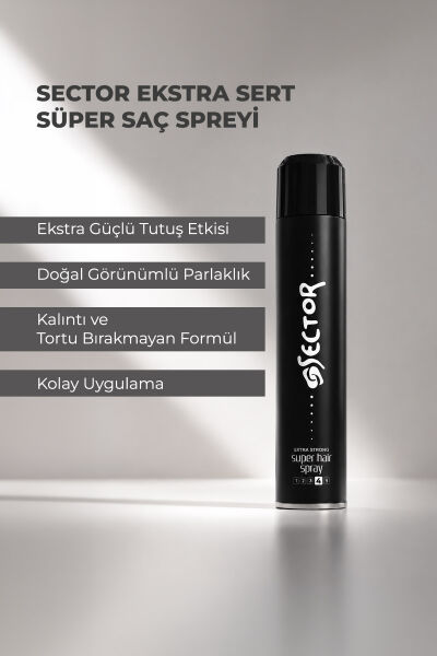 Sector Ekstra Sert Saç Spreyi 400 ml