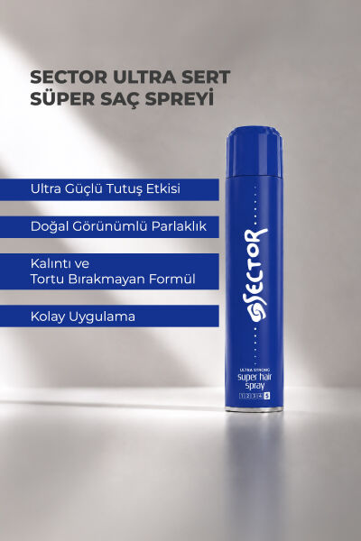 Sector Ultra Sert Saç Spreyi 400 ml