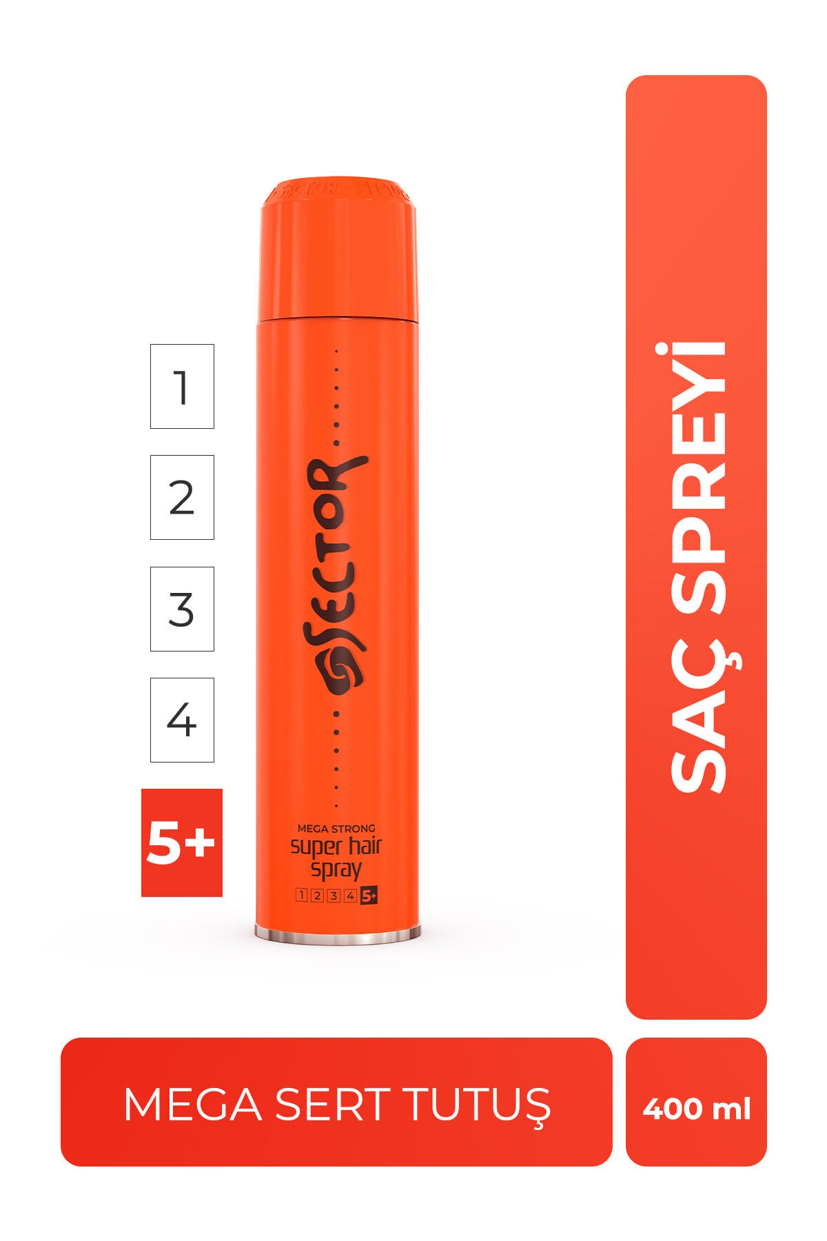 Sector Mega Sert Tutuş Saç Spreyi 400 ml