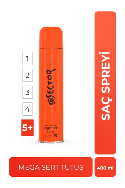 Sector Mega Sert Tutuş Saç Spreyi 400 ml