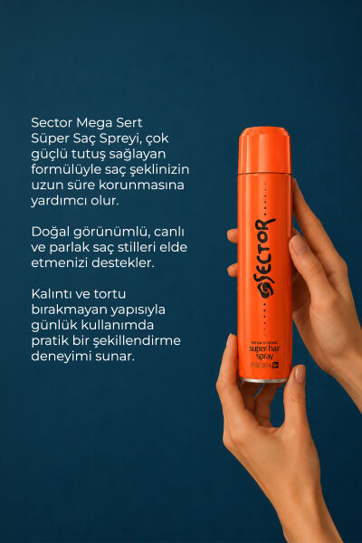 Sector Mega Sert Tutuş Saç Spreyi 400 ml