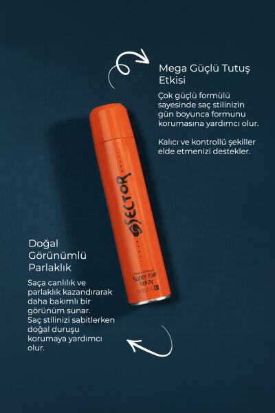 Sector Mega Sert Tutuş Saç Spreyi 400 ml
