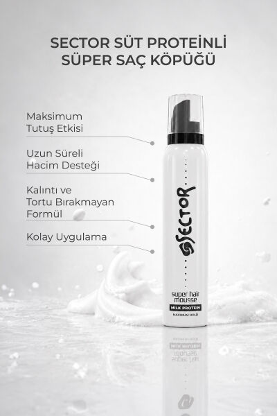 Sector Süt Proteinli Saç Köpüğü 200 ml