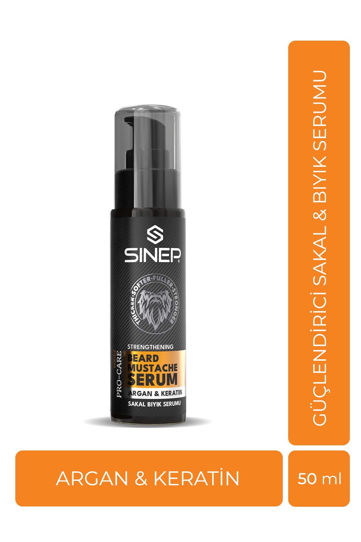 Sinep Sakal Bıyık Serumu Argan & Keratin 50 ml