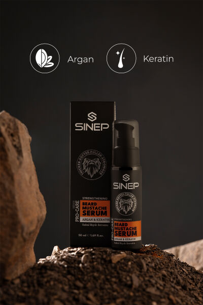 Sinep Sakal Bıyık Serumu Argan & Keratin 50 ml