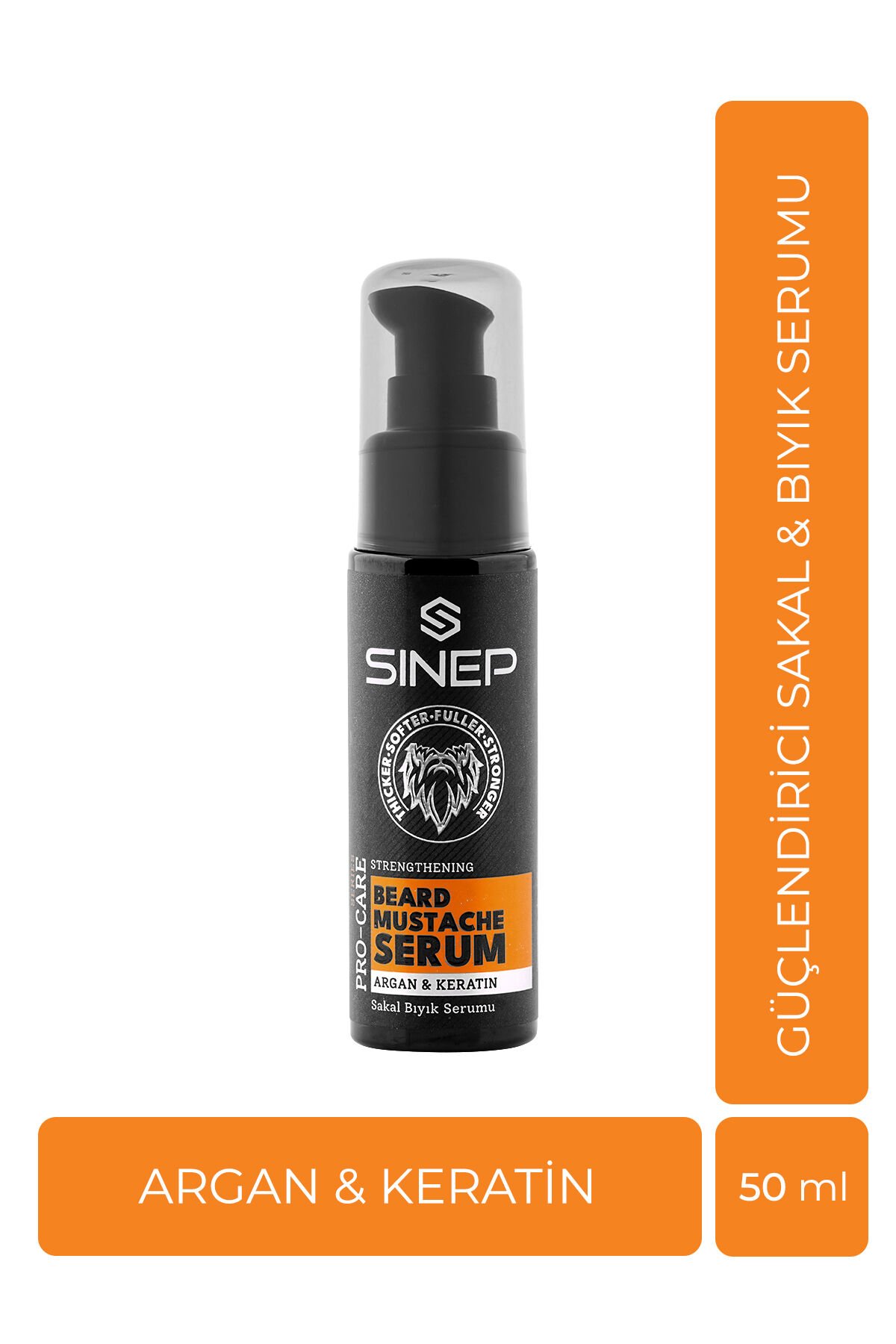 Sinep Sakal Bıyık Serumu Argan & Keratin 50 ml