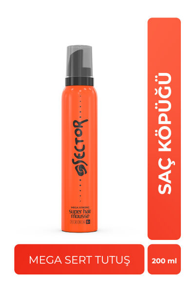 Sector Mega Sert Tutuş Saç Köpüğü 200 ml