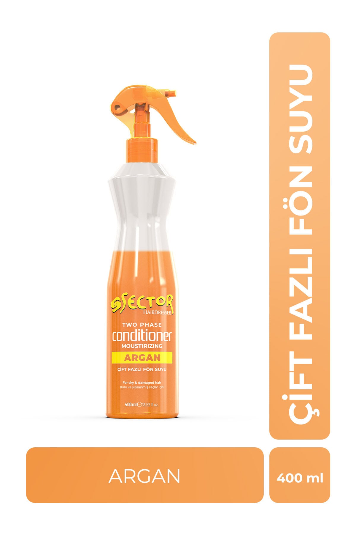 Sector Çift Fazlı Fön Suyu 400 ml Argan