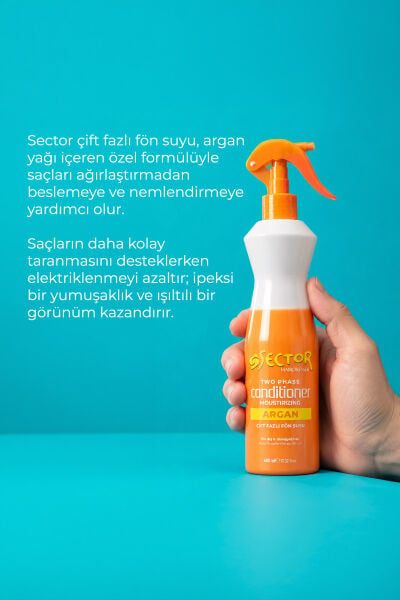 Sector Çift Fazlı Fön Suyu 400 ml Argan