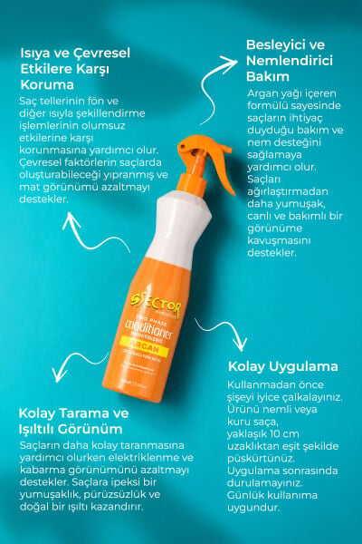 Sector Çift Fazlı Fön Suyu 400 ml Argan