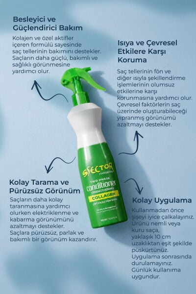 Sector Çift Fazlı Fön Suyu 400 ml Collagen