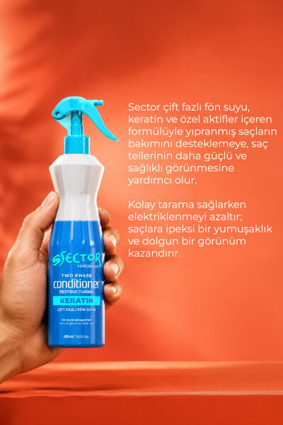Sector Çift Fazlı Fön Suyu 400 ml Keratin